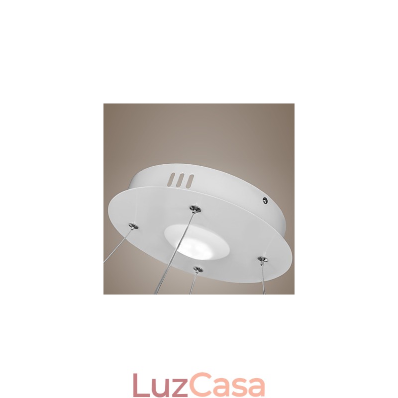 Luminária pendente de design moderno, de acrílico de alta qualidade, com anel único