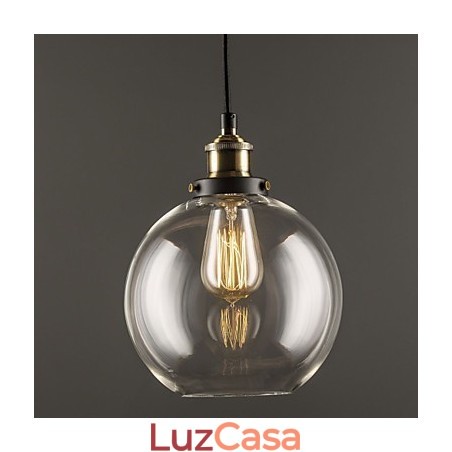 Luminária pendente industrial de fábrica, latão antigo, luminária com abajur de vidro, luminária pendente de café Luminária pendente industrial de fábrica, latão antigo, luminária com abajur de vidro, luminária pendente de café