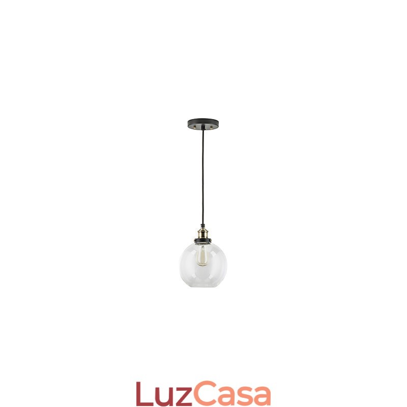 Luminária pendente industrial de fábrica, latão antigo, luminária com abajur de vidro, luminária pendente de café