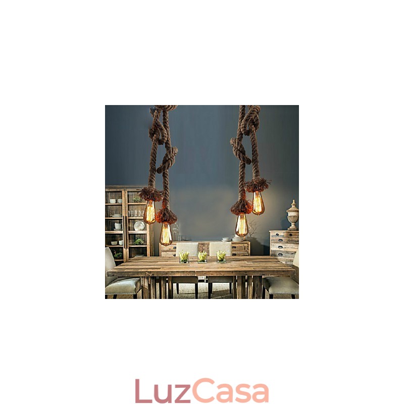 Luminárias pendentes 2 luzes Vento industrial restaurando formas antigas é o balcão de café criativo droplight