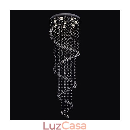 Lustre de luxo moderno cristal 8 luzes Lustre de luxo moderno cristal 8 luzes