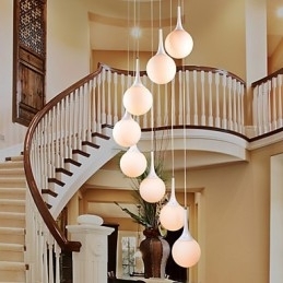 Luminária pendente moderna contemporânea com globo galvanizado