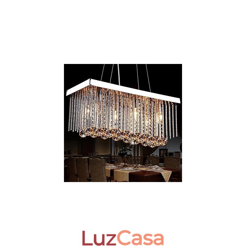 Lustre moderno contemporâneo tradicional clássico de cristal e metal para crianças