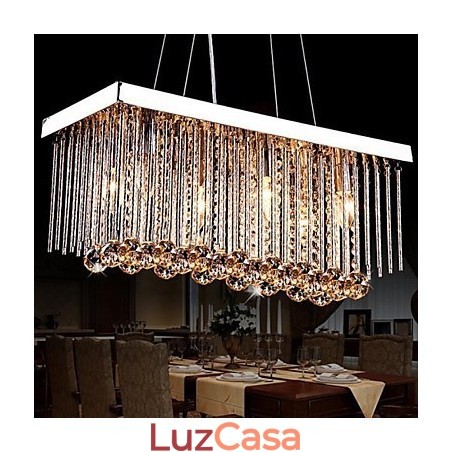 Lustre moderno contemporâneo tradicional clássico de cristal e metal para crianças Lustre moderno contemporâneo tradicional clássico de cristal e metal para crianças