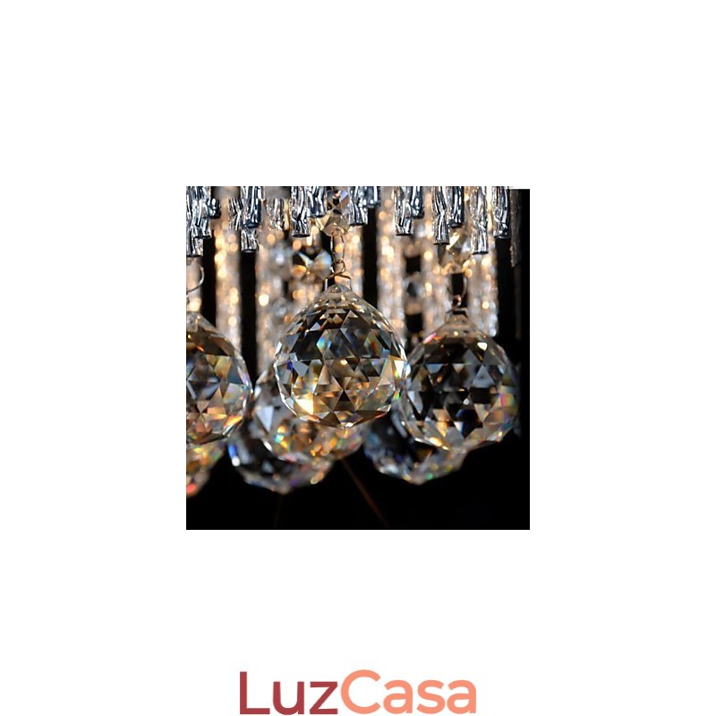 Lustre moderno contemporâneo tradicional clássico de cristal e metal para crianças