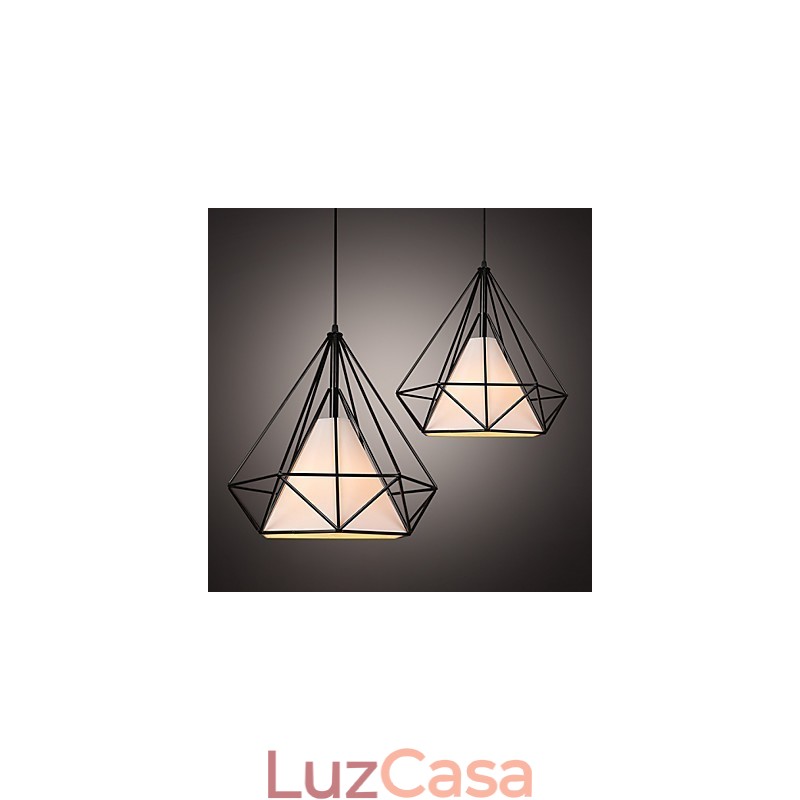 Loft Industrial Wind Restaurando Formas Antigas Lâmpadas de Ferro Forjado Lanternas Gaiola Lustre