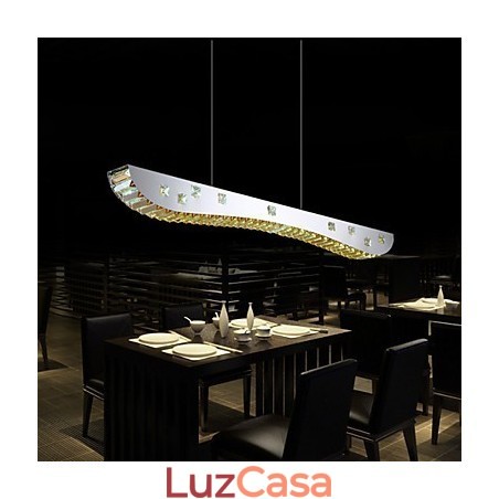 Luminária pendente de cristal Luminária pendente de metal cromado Cristal âmbar ou transparente Luminária pendente de cristal Luminária pendente de metal cromado Cristal âmbar ou transparente