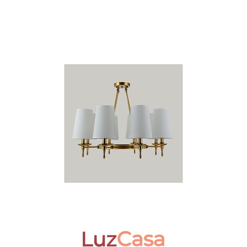 Família de luminárias pendentes com design decorativo contemporâneo moderno de 8 luzes
