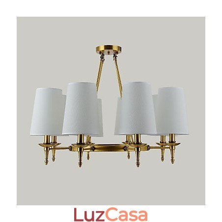 Família de luminárias pendentes com design decorativo contemporâneo moderno de 8 luzes Família de luminárias pendentes com design decorativo contemporâneo moderno de 8 luzes