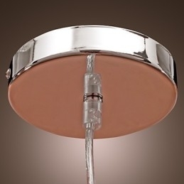 Luminária pendente de cristal estilo cilindro