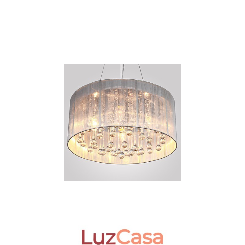 Pendente Tambor Moderno 4 Luzes