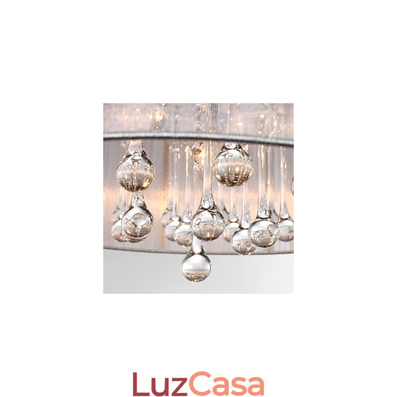 Pendente Tambor Moderno 4 Luzes