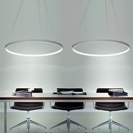Luminária pendente design moderno anel