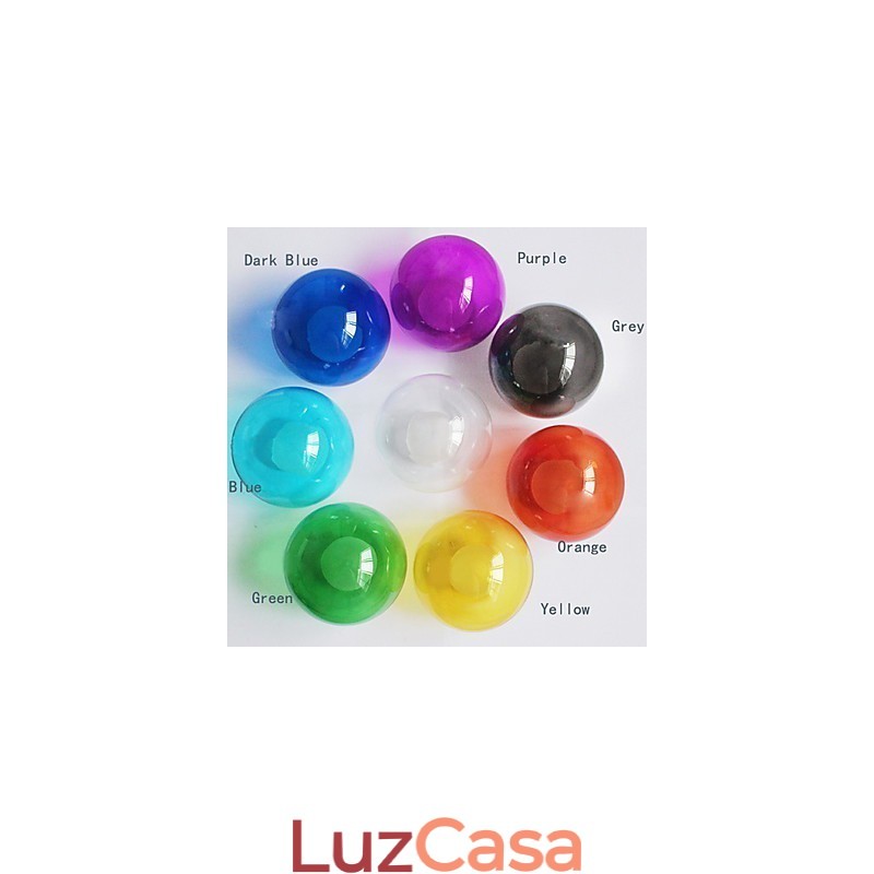Luminária pendente moderna de vidro colorido Bubble Globe com 19 luzes