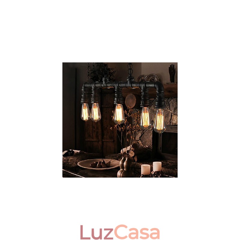 Tradicional Clássico Vintage Lanterna Country Retro Mini Estilo Pintura Metal Pingente Luz Jantar