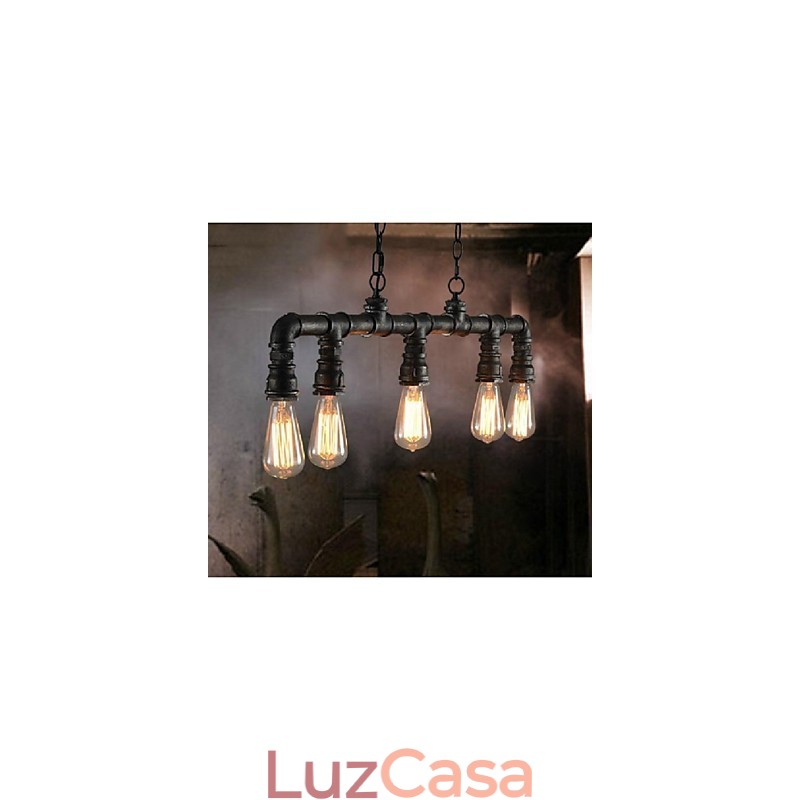 Tradicional Clássico Vintage Lanterna Country Retro Mini Estilo Pintura Metal Pingente Luz Jantar