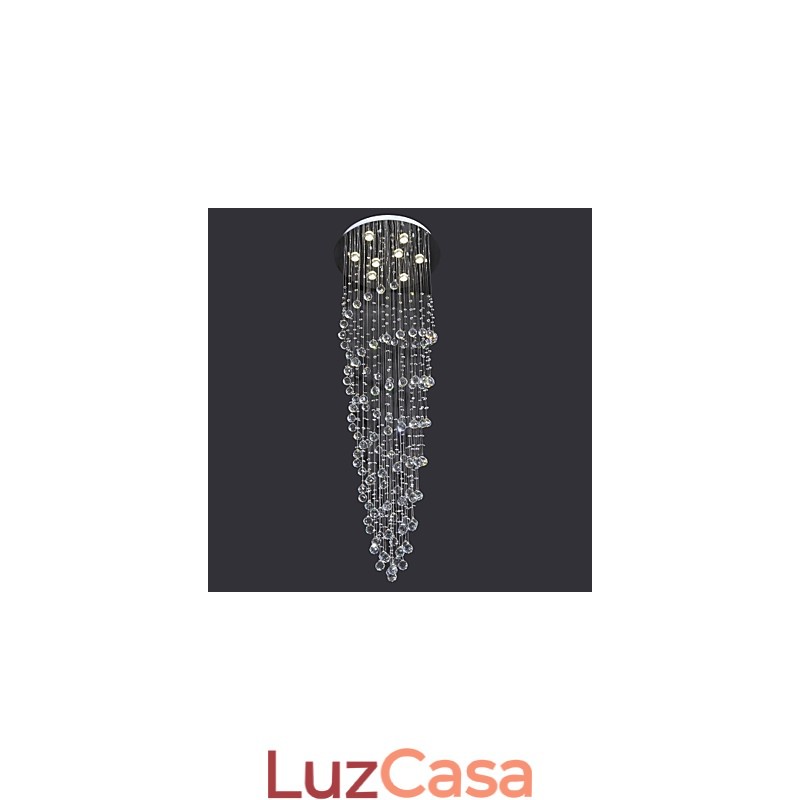 Moderno Contemporâneo Cristal Cromado Metal Montagem Embutida