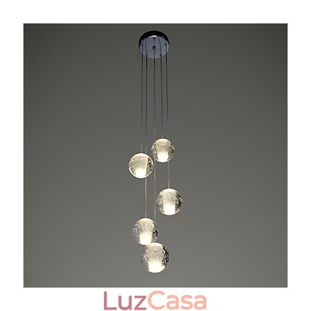 Luminária pendente moderna Luminária pendente Luzes G4 Retroifit Cristal cromado para escadas Luz Luminária pendente moderna Luminária pendente Luzes G4 Retroifit Cristal cromado para escadas Luz