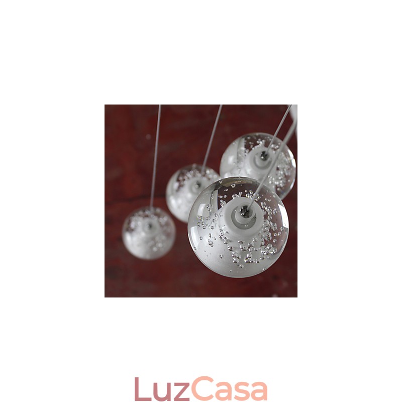 Luminária pendente moderna Luminária pendente Luzes G4 Retroifit Cristal cromado para escadas Luz