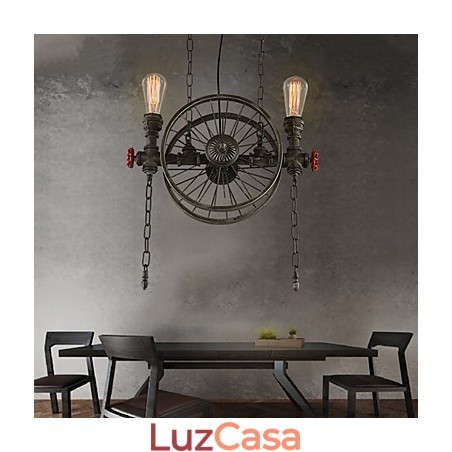 Lustre Americano de Roda de Ferro