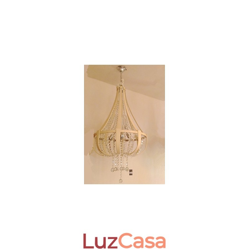 Pós-moderno luxo couro cristal criativo lustre lron