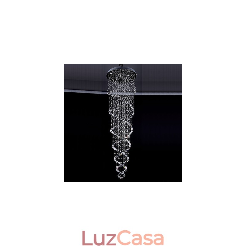 Luminárias pendentes de cristal de teto 13 luzes modernas canpoy prateado transparente luminárias de cristal K9