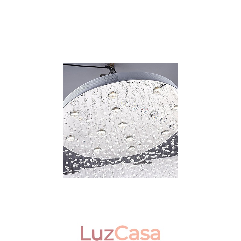 Luminárias pendentes de cristal de teto 13 luzes modernas canpoy prateado transparente luminárias de cristal K9