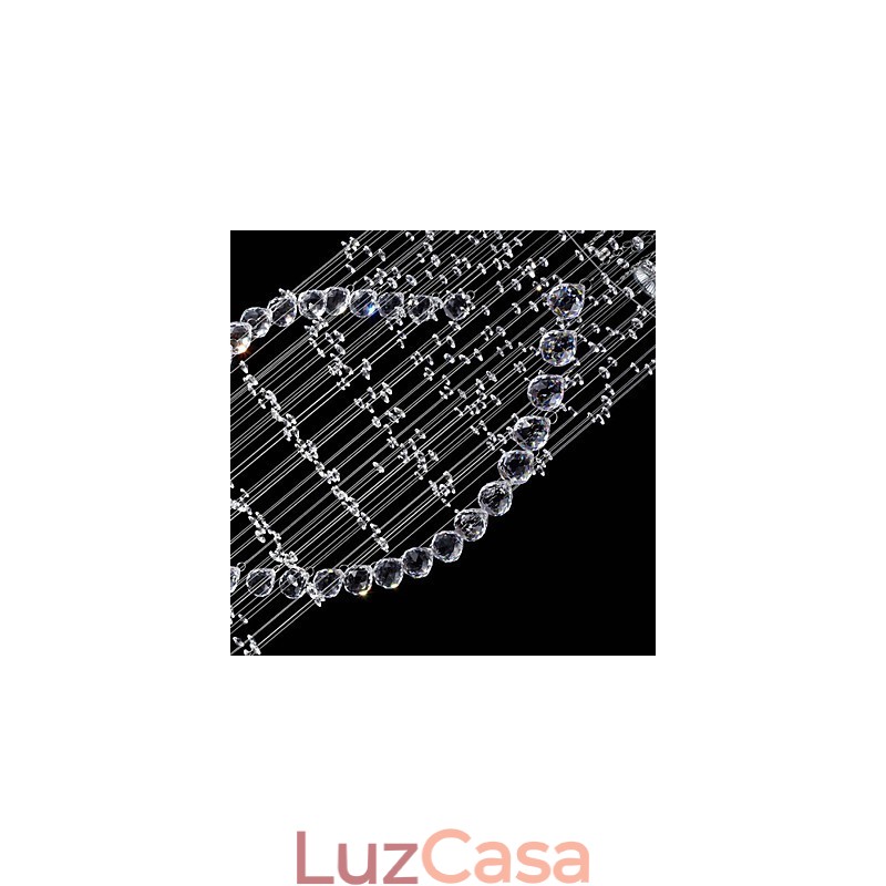 Luminárias pendentes de cristal de teto 13 luzes modernas canpoy prateado transparente luminárias de cristal K9