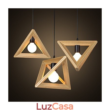 Estilo europeu criativo país restaurando antigas formas triangulares caixa de madeira droplight Estilo europeu criativo país restaurando antigas formas triangulares caixa de madeira droplight