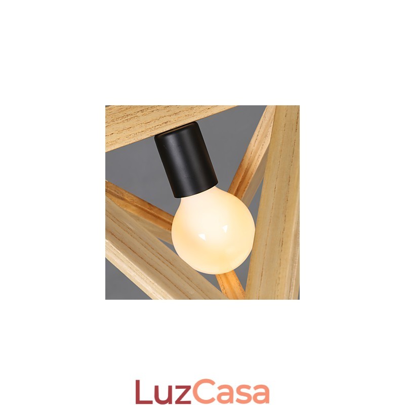 Estilo europeu criativo país restaurando antigas formas triangulares caixa de madeira droplight