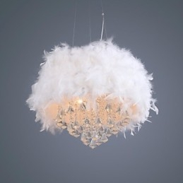 Moderno contemporâneo tambor cristal mini estilo galvanizado pingente luz