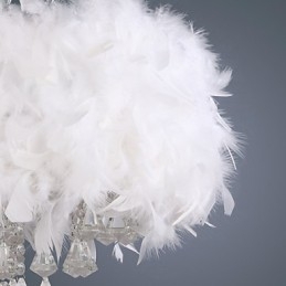 Moderno contemporâneo tambor cristal mini estilo galvanizado pingente luz