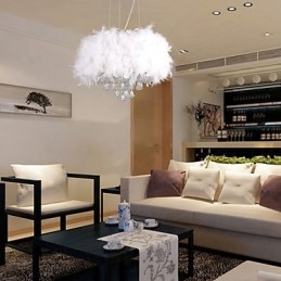 Moderno contemporâneo tambor cristal mini estilo galvanizado pingente luz
