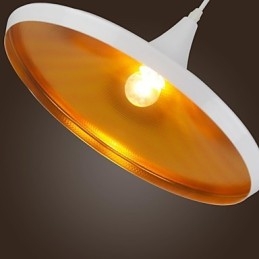 Luminária pendente de metal com pintura retrô country contemporânea moderna
