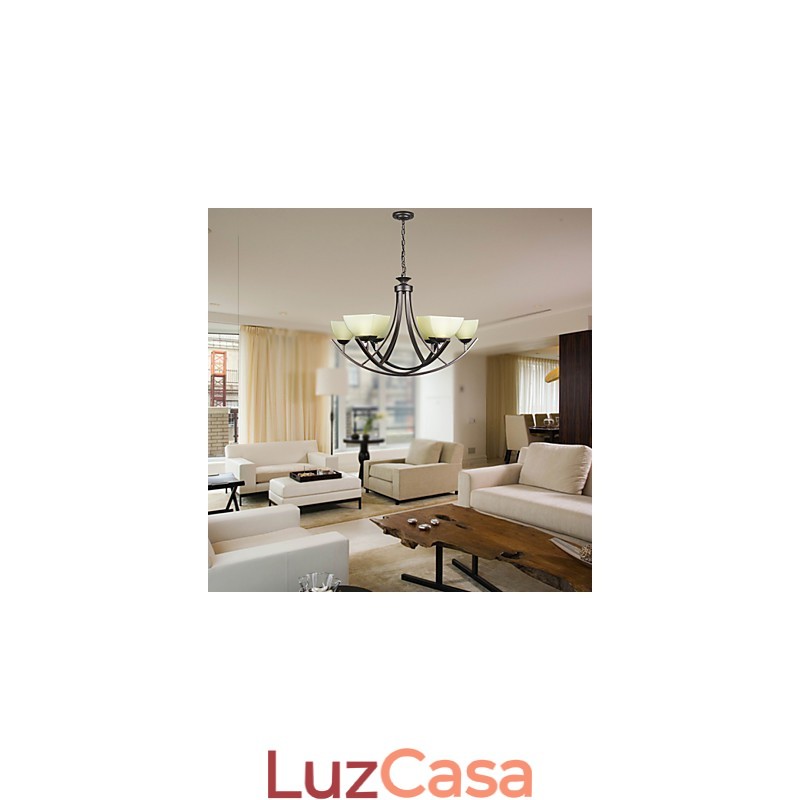 Luminária pendente de luxo Iluminação rústica Iluminação