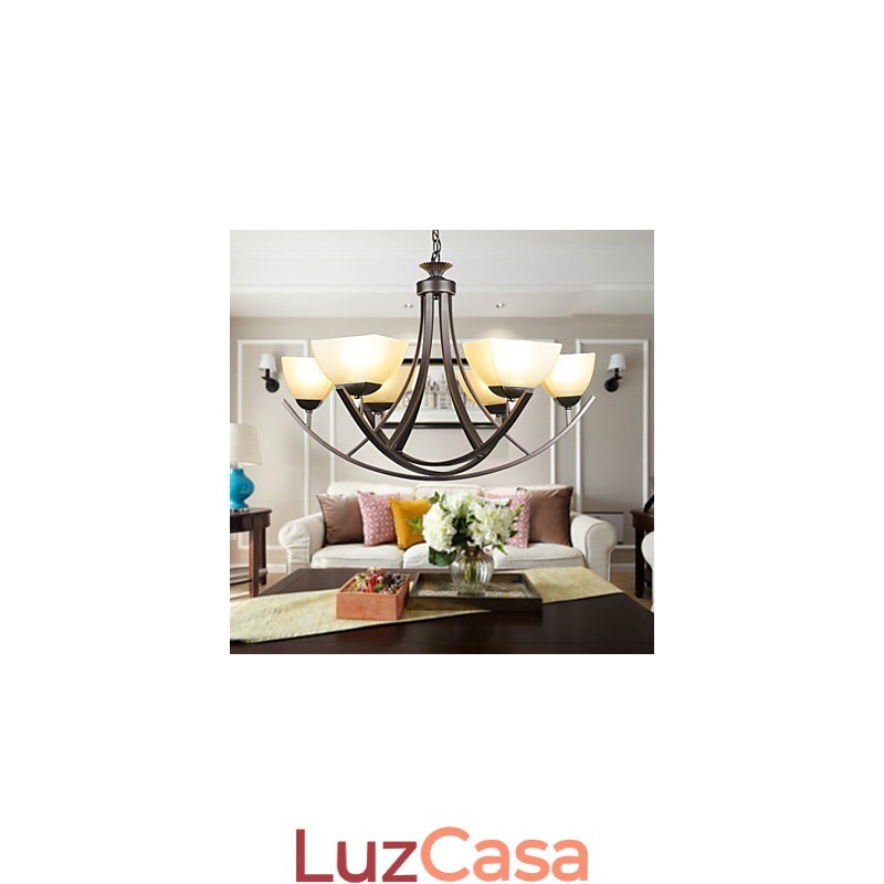 Luminária pendente de luxo Iluminação rústica Iluminação
