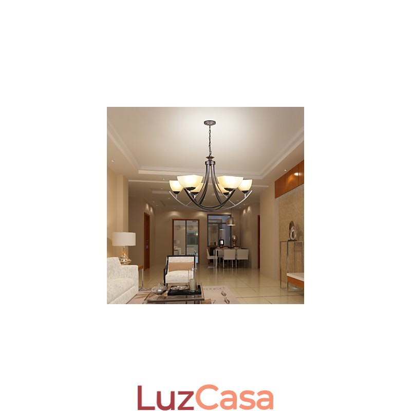 Luminária pendente de luxo Iluminação rústica Iluminação