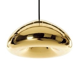 Luminária pendente de metal com pintura contemporânea moderna