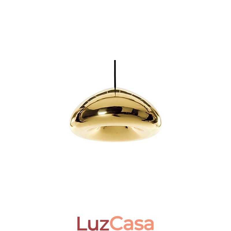 Luminária pendente de metal com pintura contemporânea moderna