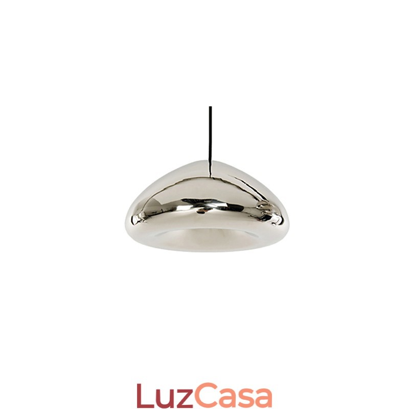 Luminária pendente de metal com pintura contemporânea moderna