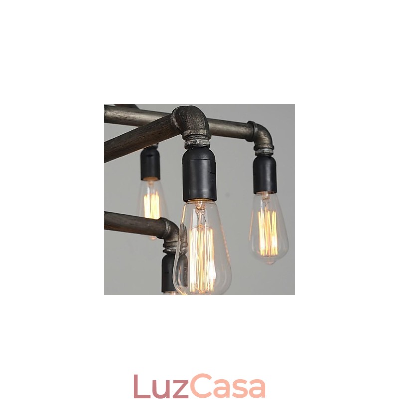 Tradicional clássico vintage retro lanterna country pintura metal pingente luz