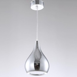 Luminária pendente de metal galvanizada globo contemporânea moderna