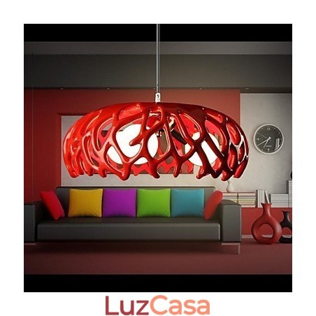 Luminária pendente de resina com pintura contemporânea moderna Luminária pendente de resina com pintura contemporânea moderna