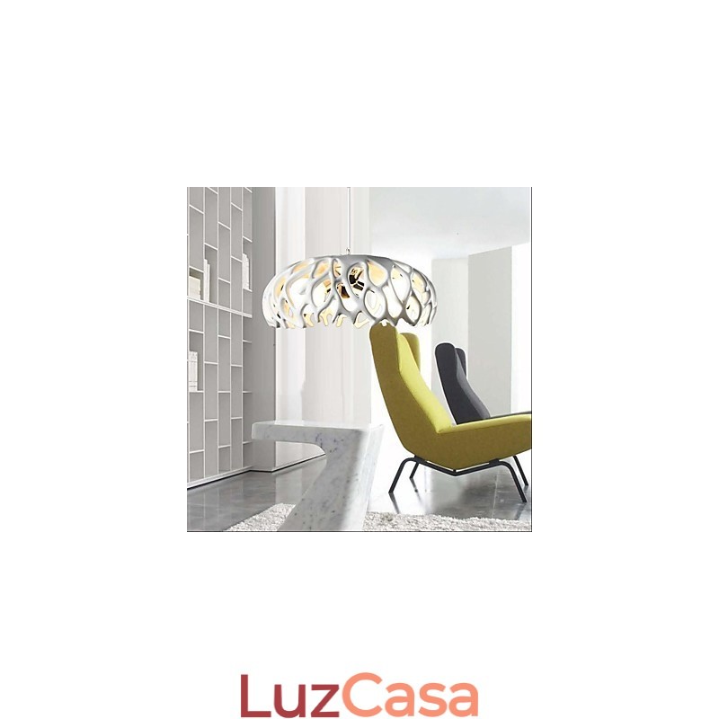 Luminária pendente de resina com pintura contemporânea moderna