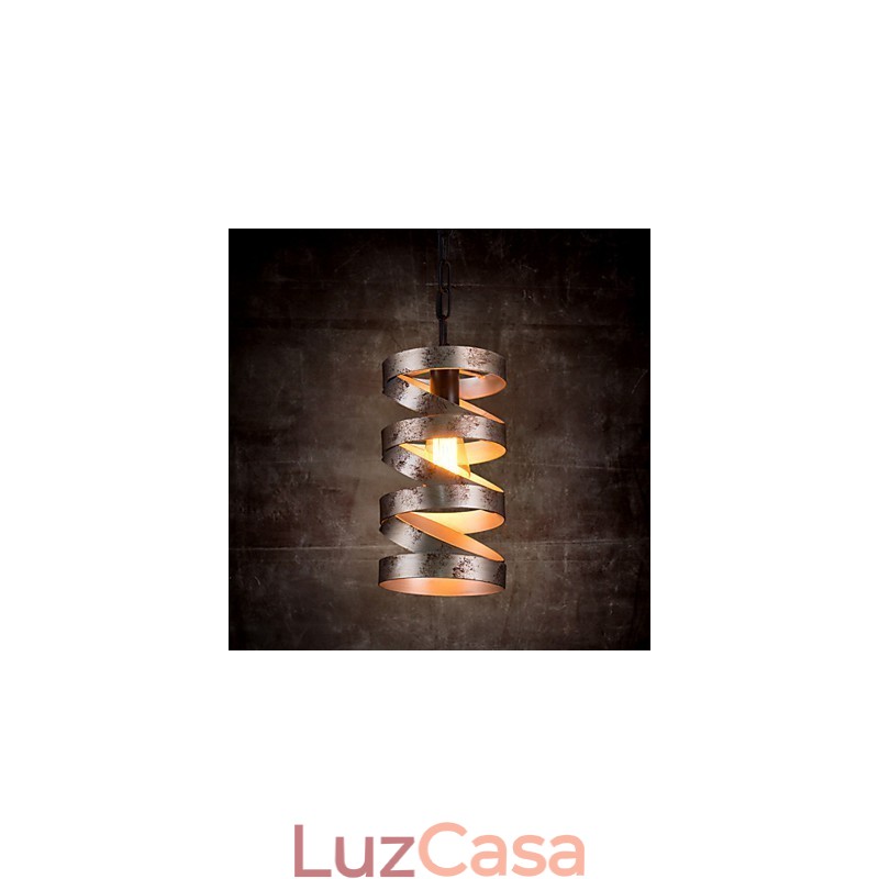Pendente 1 Luz Vintage Minimalista Pintura Ferro
