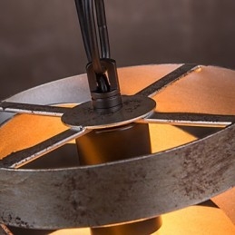 Pendente 1 Luz Vintage Minimalista Pintura Ferro