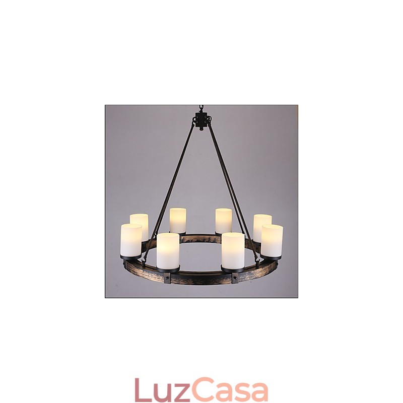Lustre de madeira antigo vintage