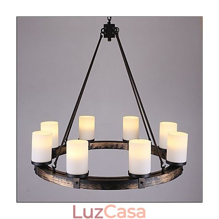 Lustre de madeira antigo vintage Lustre de madeira antigo vintage
