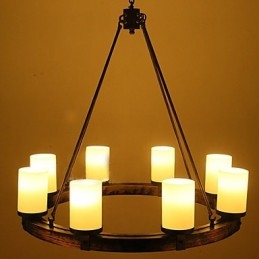 Lustre de madeira antigo vintage
