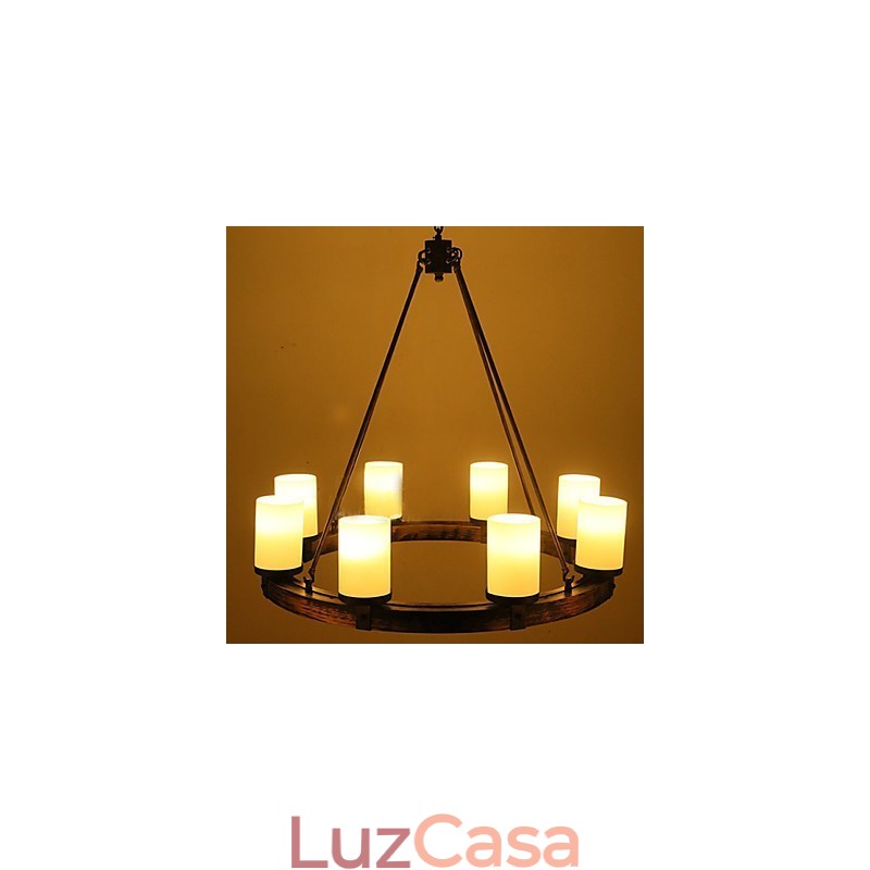 Lustre de madeira antigo vintage